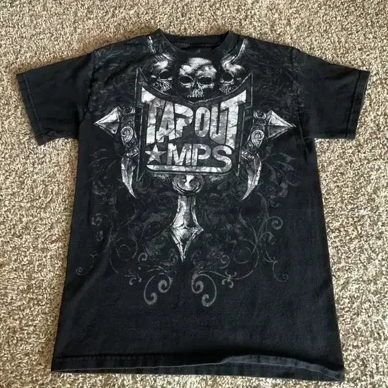 Affliction Winter Long Sleeved Cotton T Shirt New Y2k Fashion Retro Harajuku Round Neck Shirt Men's Women Gothic Casual Tops