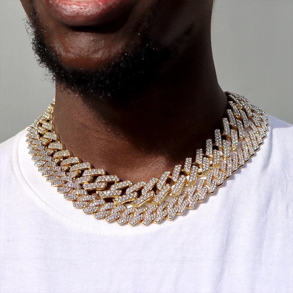 Iced out Cuban link chain 14MM