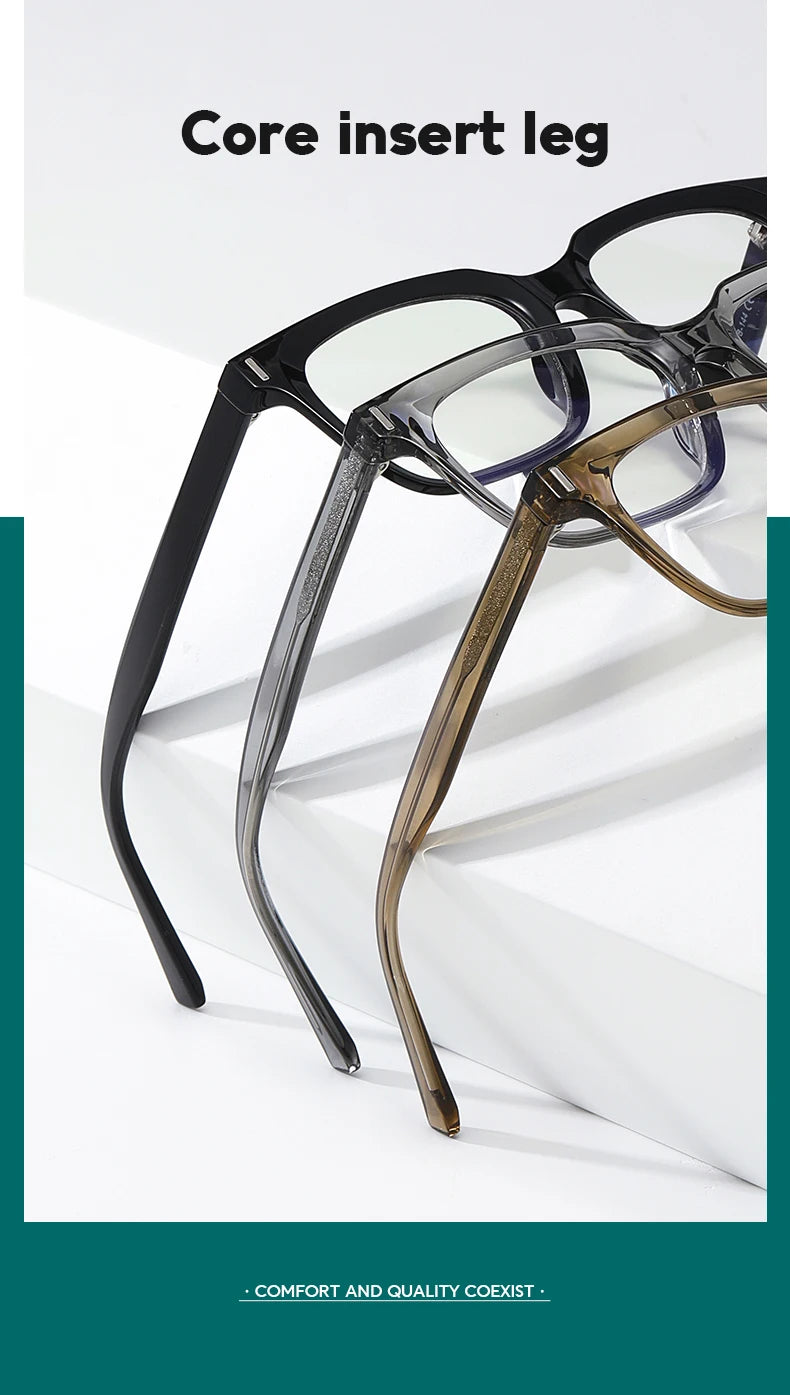 JMISUS Fashion Square Prescription Glasses