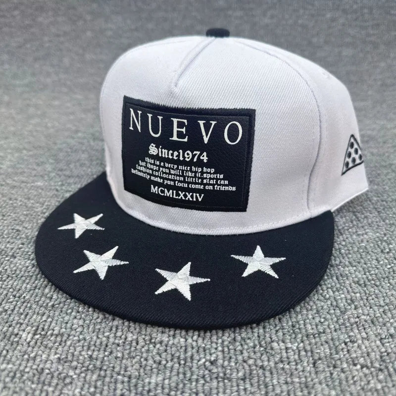 Youth Hip Hop Flat Brim Baseball Cap Outdoor Street Dance Hat for Men Fashion Snapback Adjustable Breathable Cotton