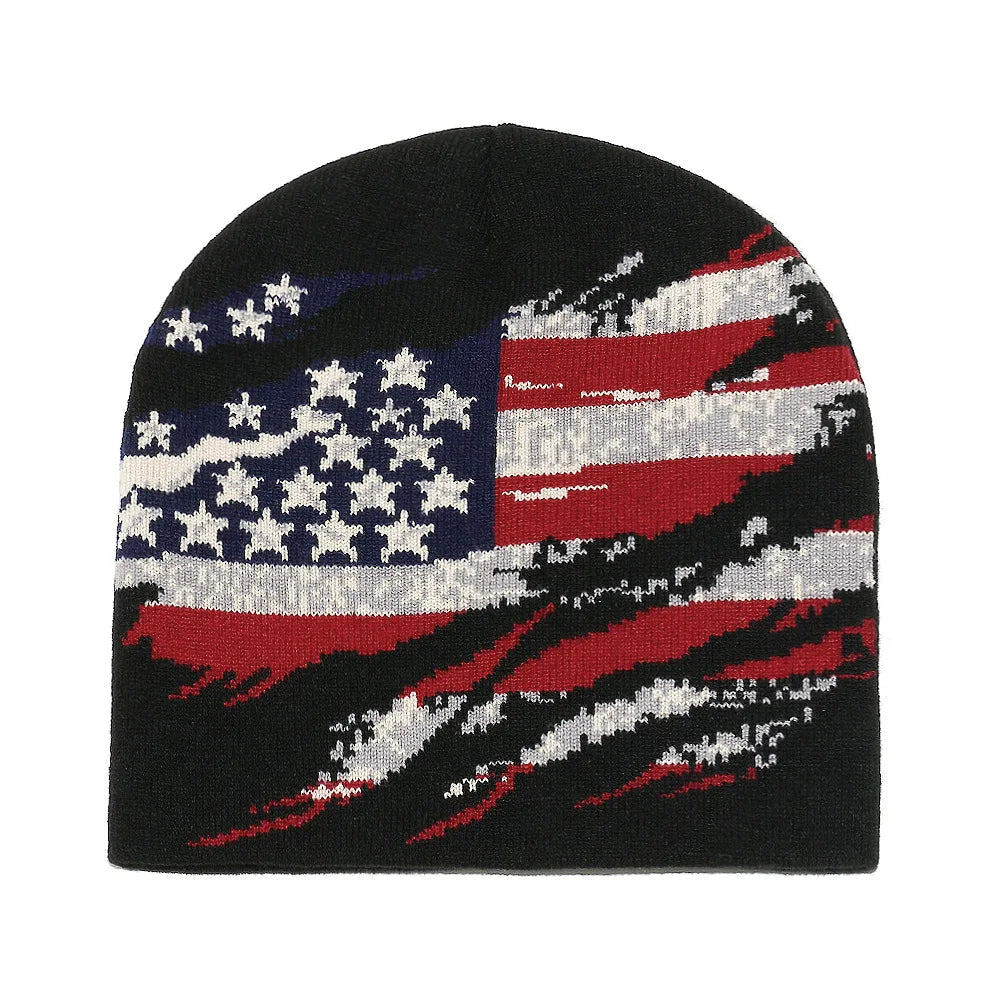 Star Pattern Knit Hat Jacquard Warm Beanies for Women Men Winter Autumn Outdoor Skullcap Skiing Hat Y2K Cold Hat Hip Hop Cycling