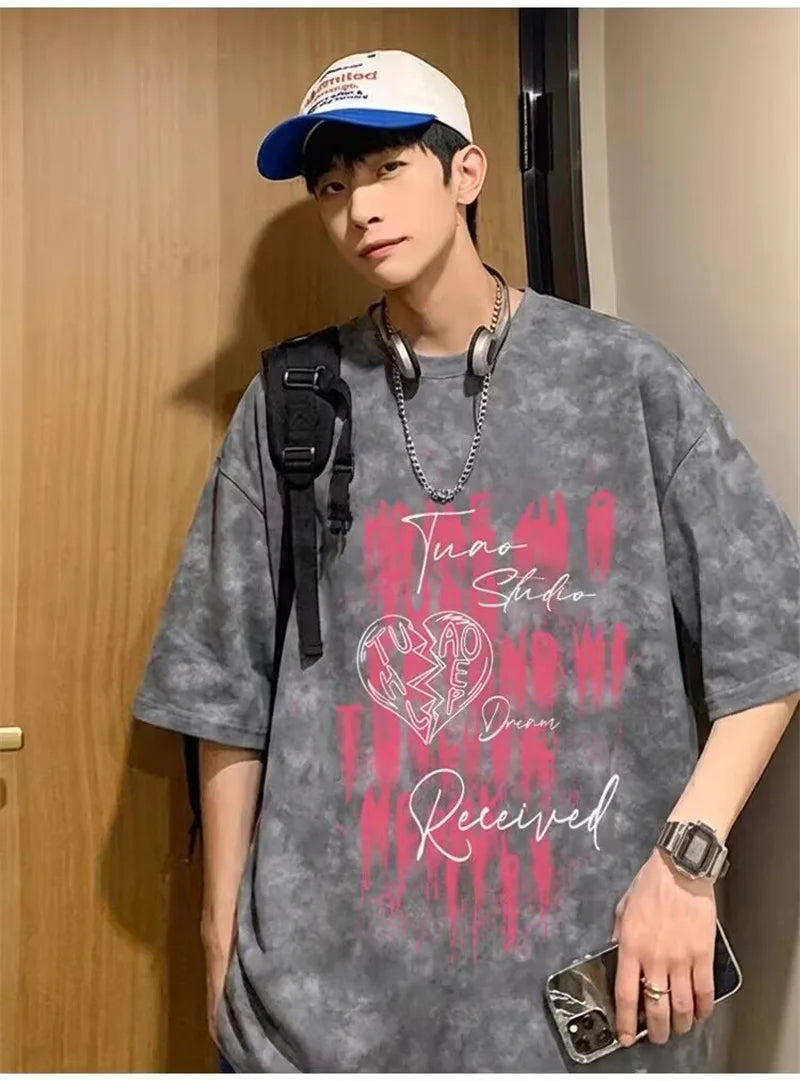 2026 Summer Men's Tie-Dye Graphic T-Shirt