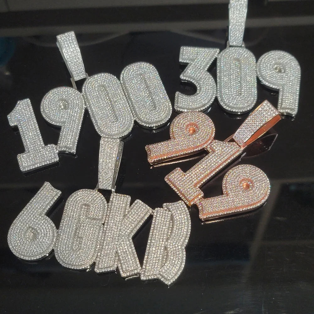 Personalized Custom Number Letter Pendant