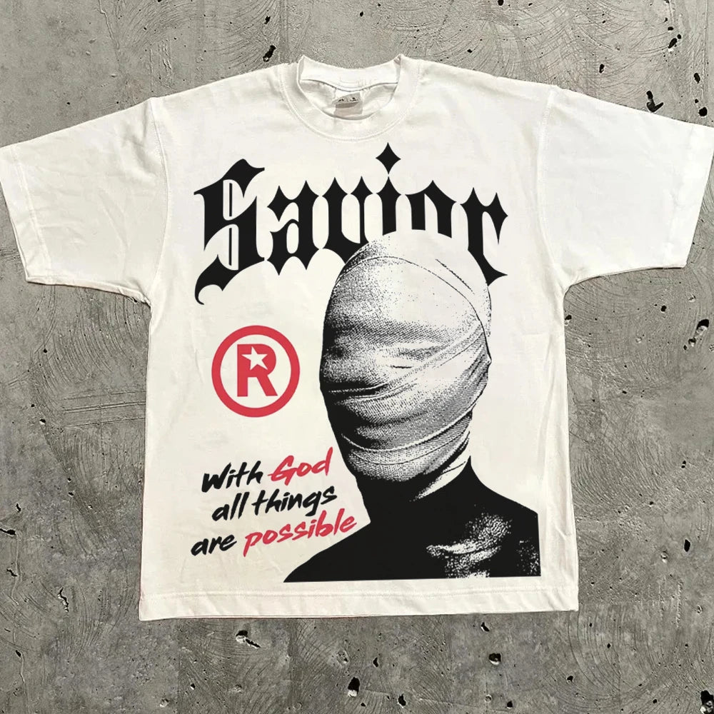 Harajuku Letter Graphic Oversized Tee