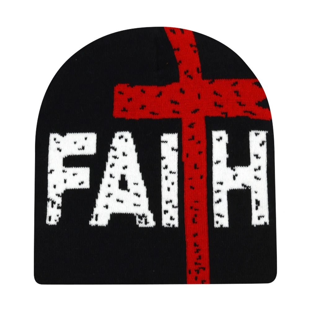 New Fashion Letter Autumn Winter Beanies for Women Men Outdoor Y2K Skullcap Warm Skiing Hat Cold Hat Hip Hop Cycling Knit Hat