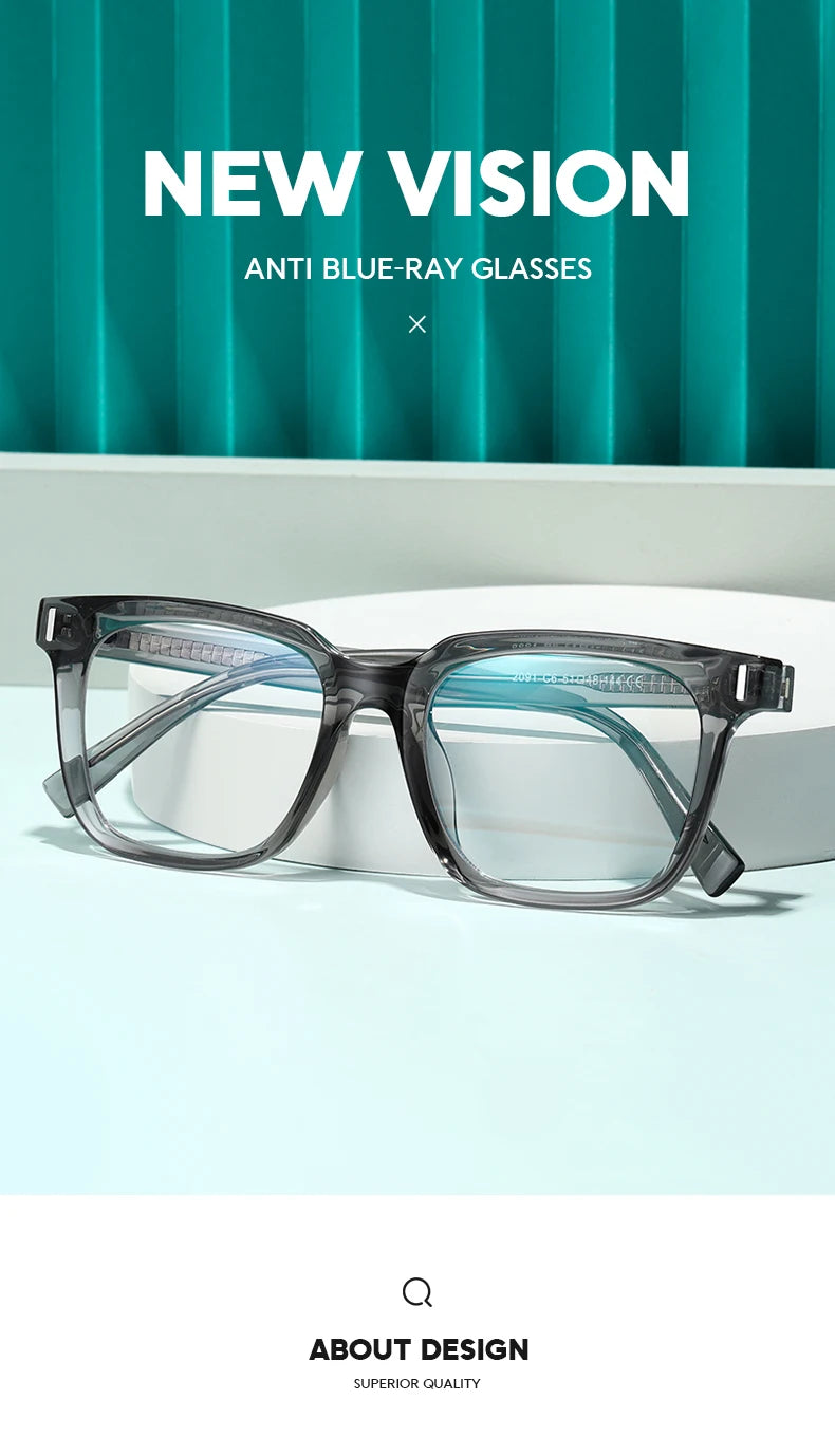 JMISUS Fashion Square Prescription Glasses
