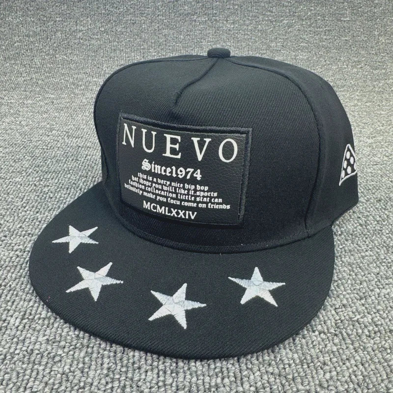 Youth Hip Hop Flat Brim Baseball Cap Outdoor Street Dance Hat for Men Fashion Snapback Adjustable Breathable Cotton