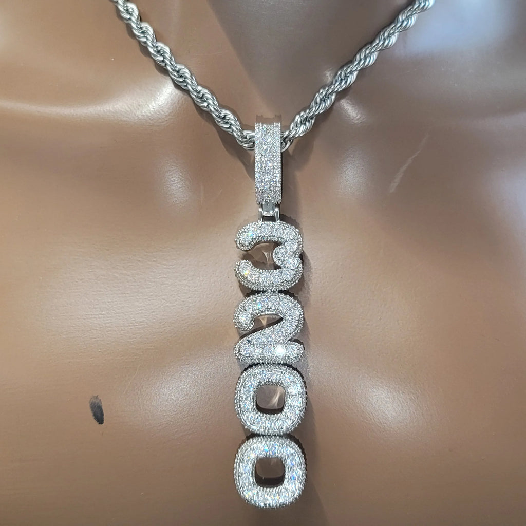 Custom Name Vertical Chain Necklace