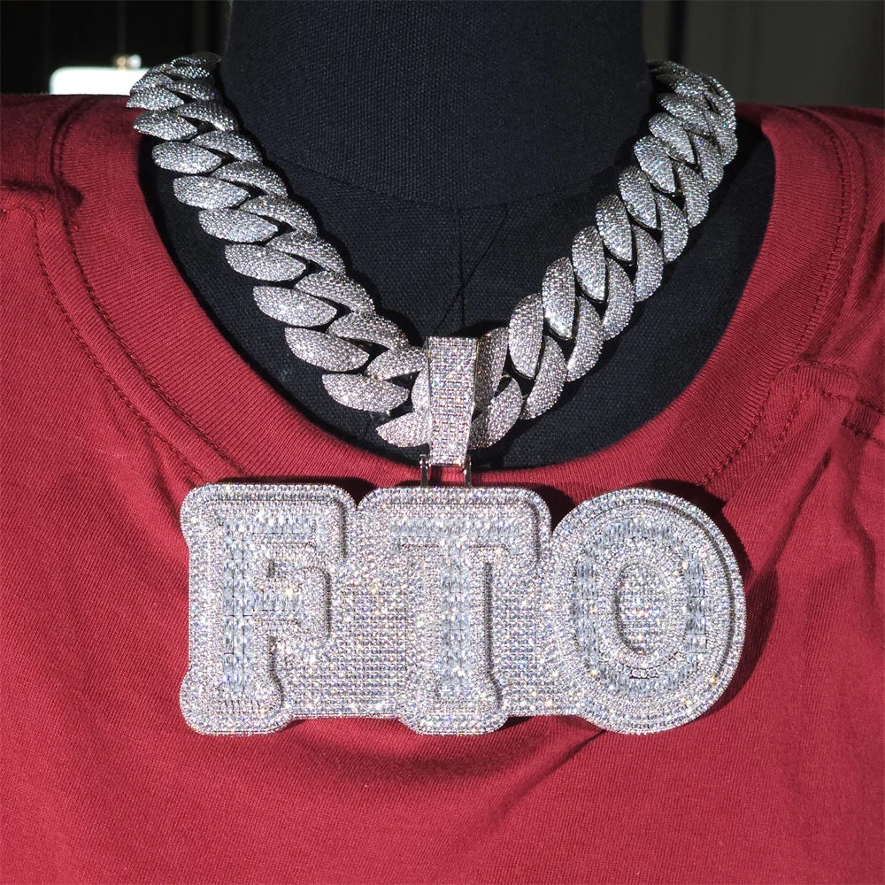 Hip Hop Large Initial Letter Number chain
