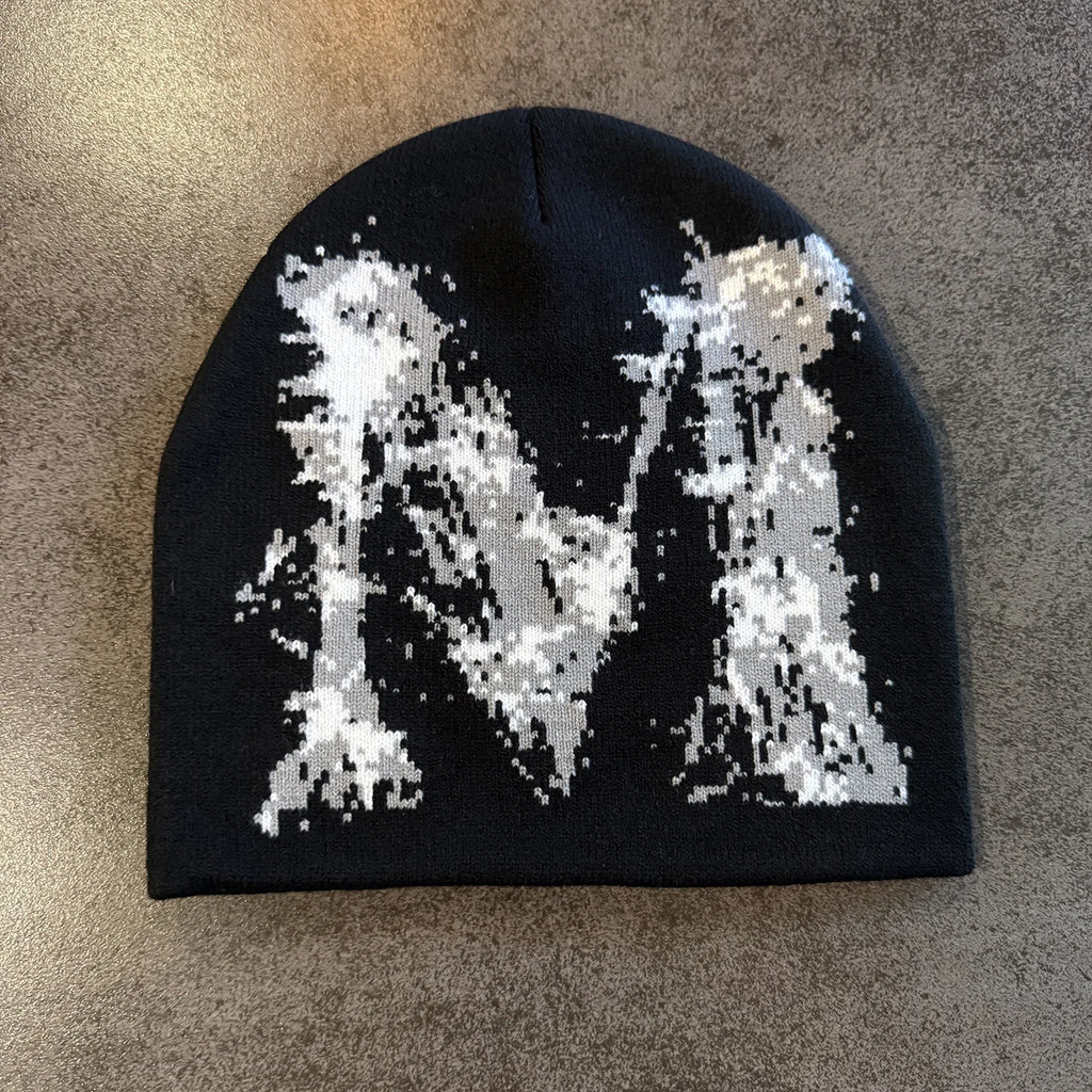 Star Pattern Knit Hat Jacquard Warm Beanies for Women Men Winter Autumn Outdoor Skullcap Skiing Hat Y2K Cold Hat Hip Hop Cycling