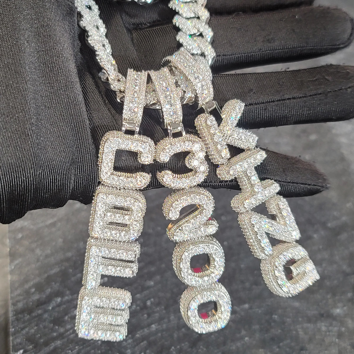 Custom Name Vertical Chain Necklace