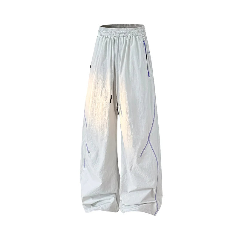 American High Street Trendy Hip-Hop Casual Pants Men's Spring Autumn Outdoor Hiking Loose Straight Pants Men Fashion Trousers