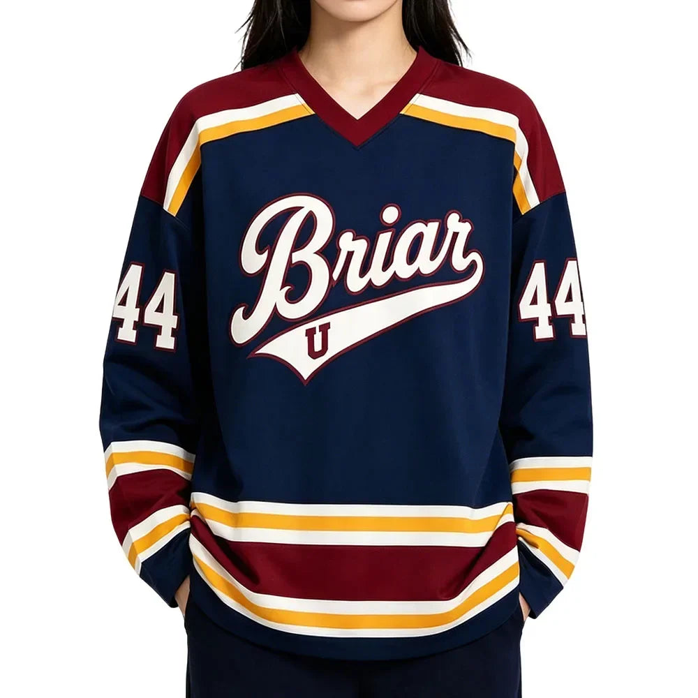 Hot TV Off Campus Briar University Hockey Jersey Graham 44 22 DI LAURENTIS 66 Tucker46 T-shirt Unisex Streetwear Women Men Merch