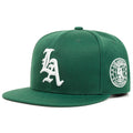 2026 New Los Ange Earth Letter Embroidered Cotton Flat Edge Hat Women Simple Baseball Hat Sunshade Hat Men's Outdoor HipHop Hat