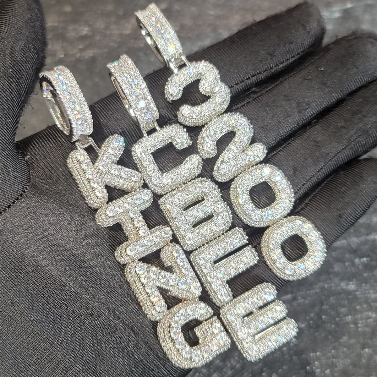 Custom Name Vertical Chain Necklace