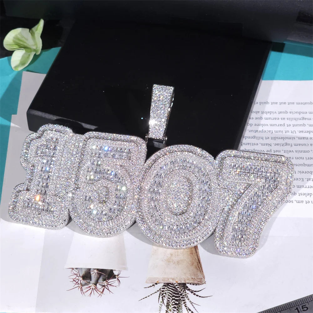 Hip Hop Large Initial Letter Number chain