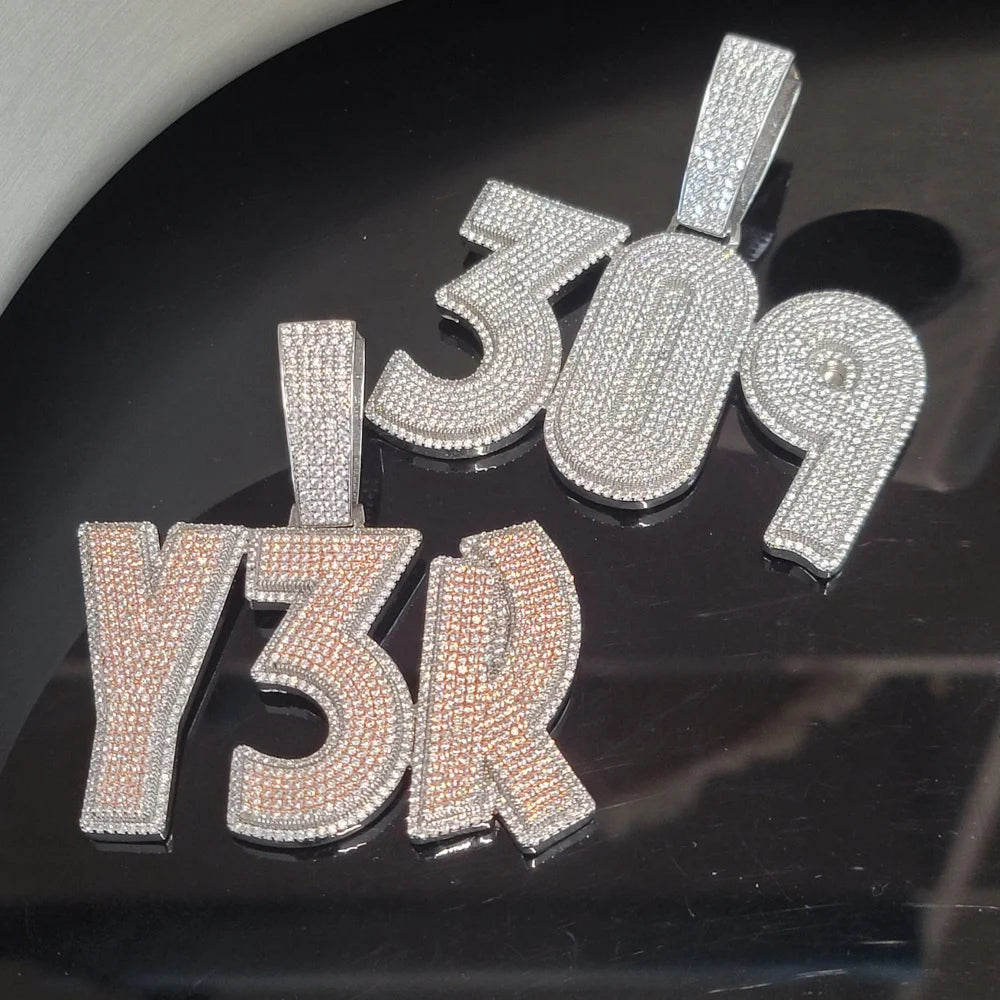 Personalized Custom Number Letter Pendant