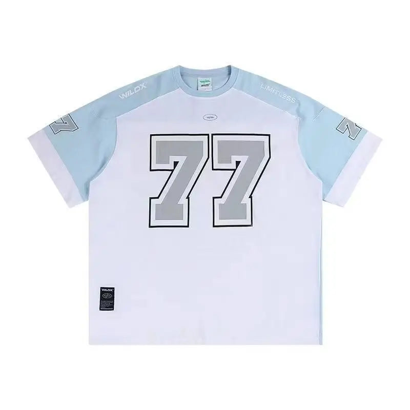 Ice Hockey Short Sleeve, American Vintage Sports, High Street Casual Football Jersey & Basketball T-shirt