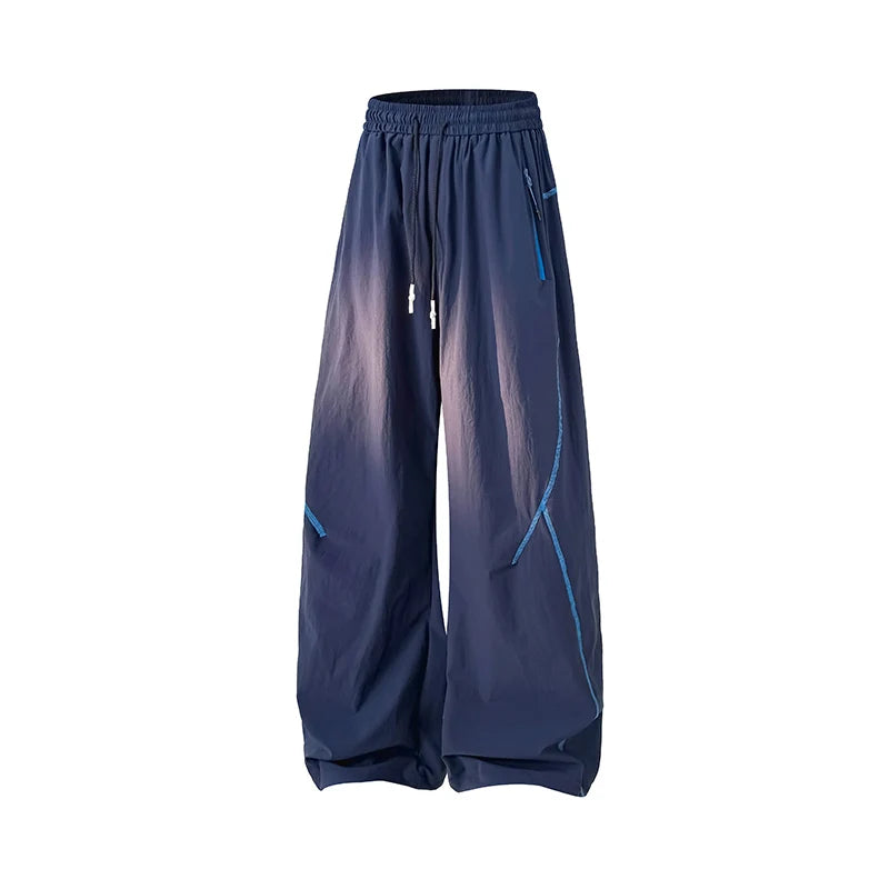 American High Street Trendy Hip-Hop Casual Pants Men's Spring Autumn Outdoor Hiking Loose Straight Pants Men Fashion Trousers