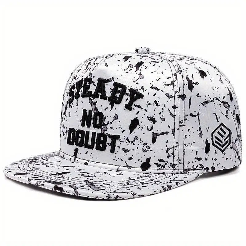 Youth Hip Hop Flat Brim Baseball Cap Outdoor Street Dance Hat for Men Fashion Snapback Adjustable Breathable Cotton