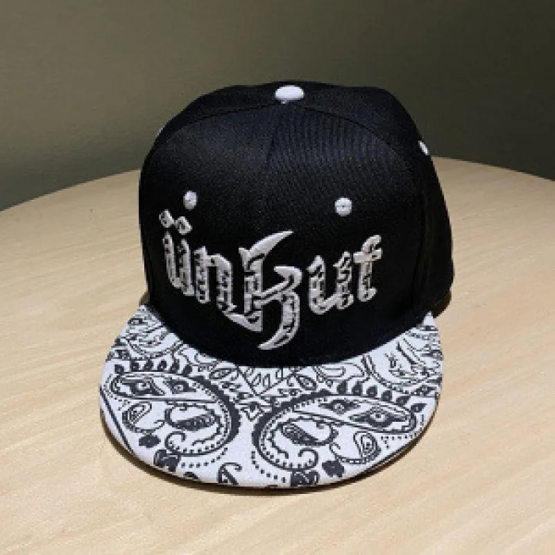 Youth Hip Hop Flat Brim Baseball Cap Outdoor Street Dance Hat for Men Fashion Snapback Adjustable Breathable Cotton