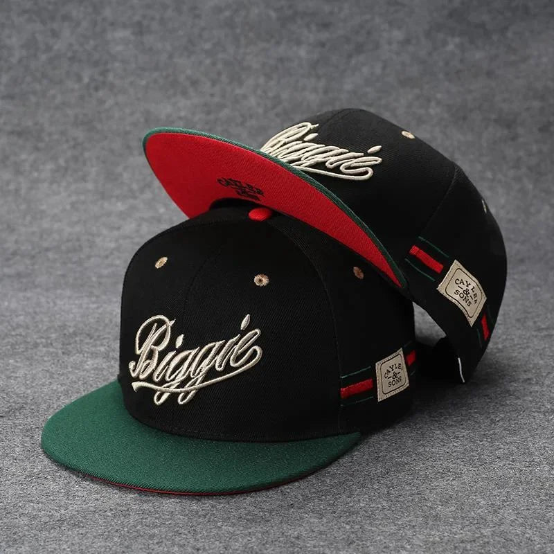 Youth Hip Hop Flat Brim Baseball Cap Outdoor Street Dance Hat for Men Fashion Snapback Adjustable Breathable Cotton
