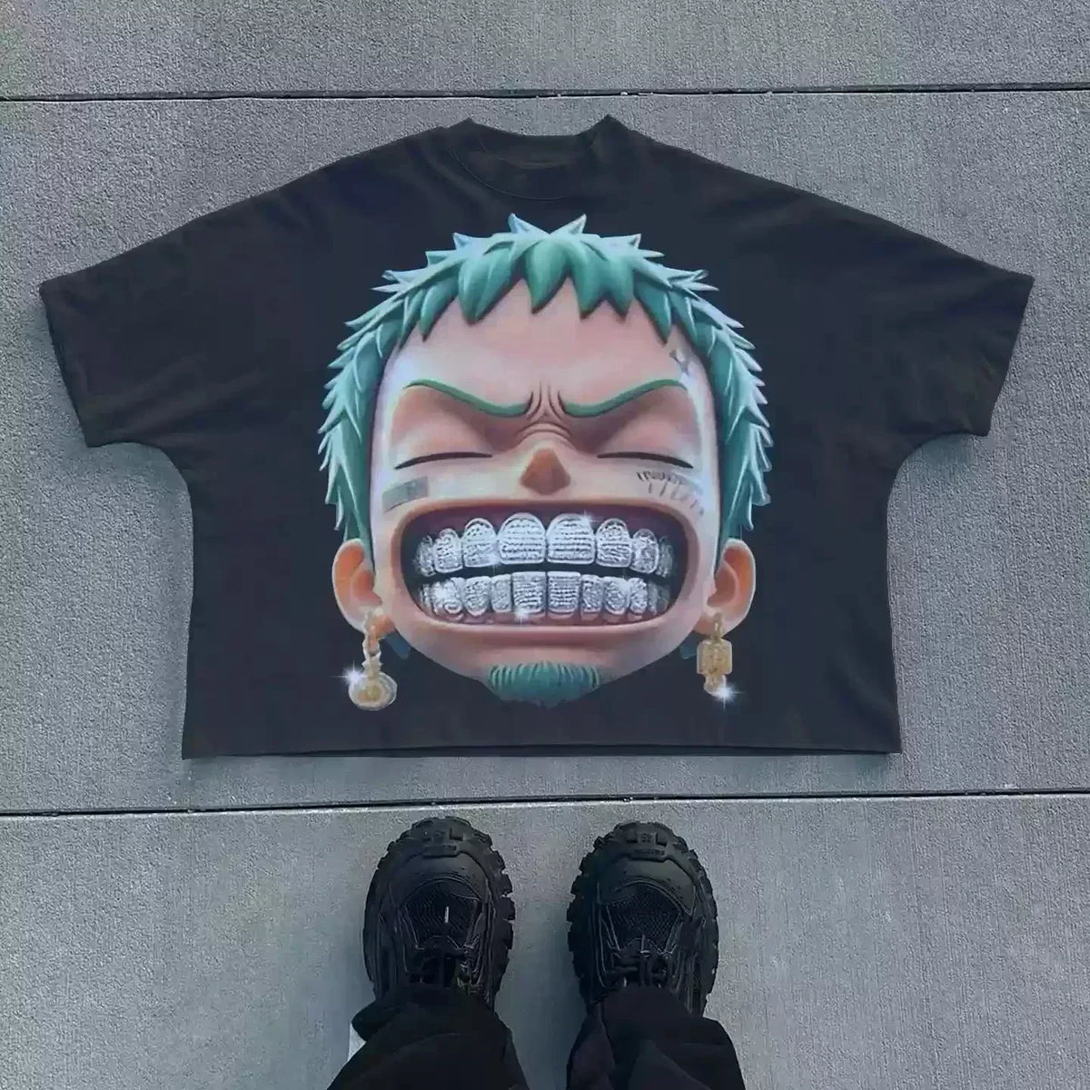Harajuku Letter Graphic Oversized Tee