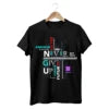 Cosh International Oversized Streetwear T-Shirt – 100% Cotton Graphic Puff Print Boxy Cropped Custom Screen Print Tee