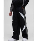 American Retro Style Double Waistband Athletic Sweatpants Loose Straight Leg Casual Flat ODM Men Sporty Colorblock Trousers