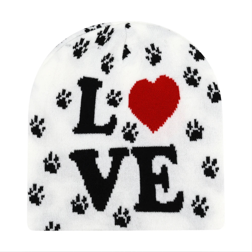 New Fashion Letter Autumn Winter Beanies for Women Men Outdoor Y2K Skullcap Warm Skiing Hat Cold Hat Hip Hop Cycling Knit Hat