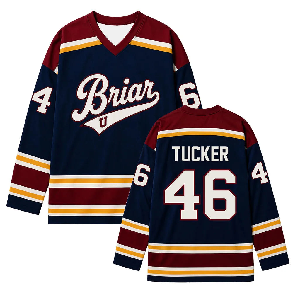 Hot TV Off Campus Briar University Hockey Jersey Graham 44 22 DI LAURENTIS 66 Tucker46 T-shirt Unisex Streetwear Women Men Merch