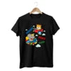 Cosh International Oversized Streetwear T-Shirt – 100% Cotton Graphic Puff Print Boxy Cropped Custom Screen Print Tee