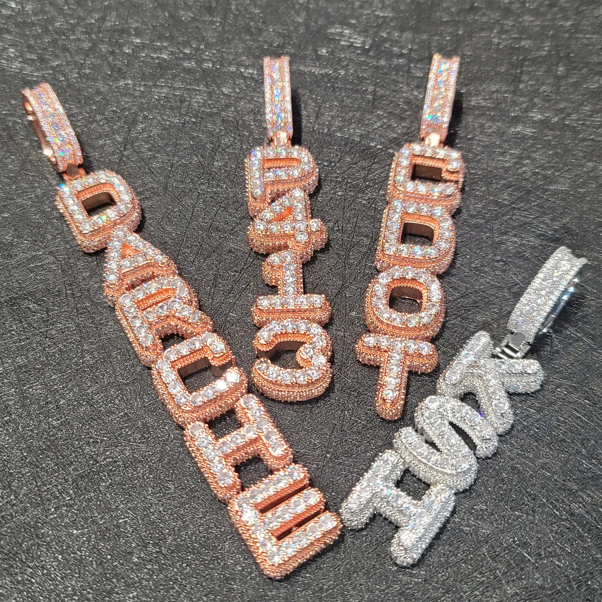 Custom Name Vertical Chain Necklace