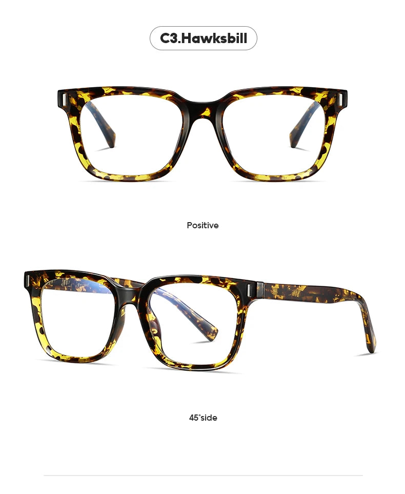 JMISUS Fashion Square Prescription Glasses