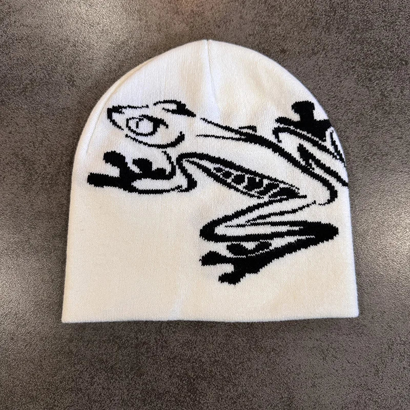 Star Pattern Knit Hat Jacquard Warm Beanies for Women Men Winter Autumn Outdoor Skullcap Skiing Hat Y2K Cold Hat Hip Hop Cycling