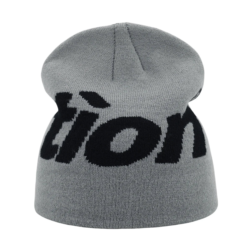 New Fashion Letter Autumn Winter Beanies for Women Men Outdoor Y2K Skullcap Warm Skiing Hat Cold Hat Hip Hop Cycling Knit Hat