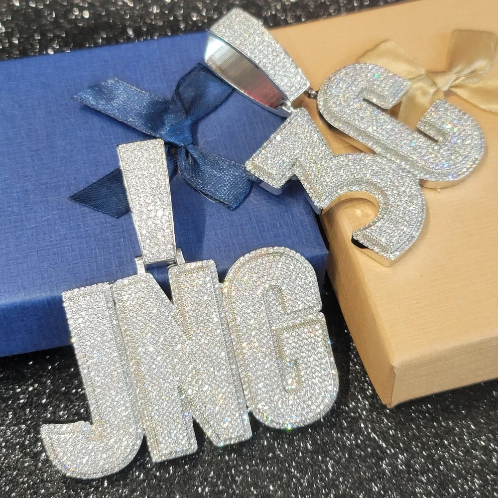 Custom Iced Out Moissanite Letter chain
