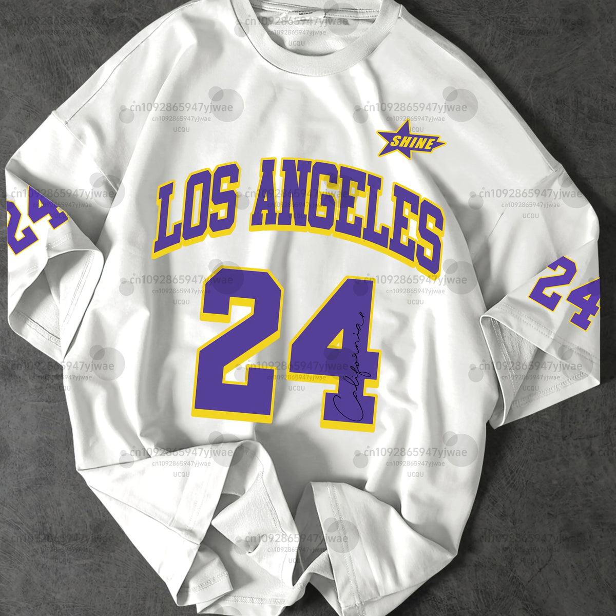 2025 Summer Mens LOS ANGELES NO.24 Graphic jersey