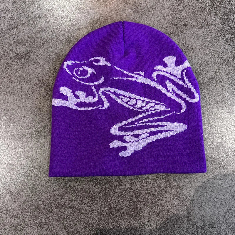Star Pattern Knit Hat Jacquard Warm Beanies for Women Men Winter Autumn Outdoor Skullcap Skiing Hat Y2K Cold Hat Hip Hop Cycling