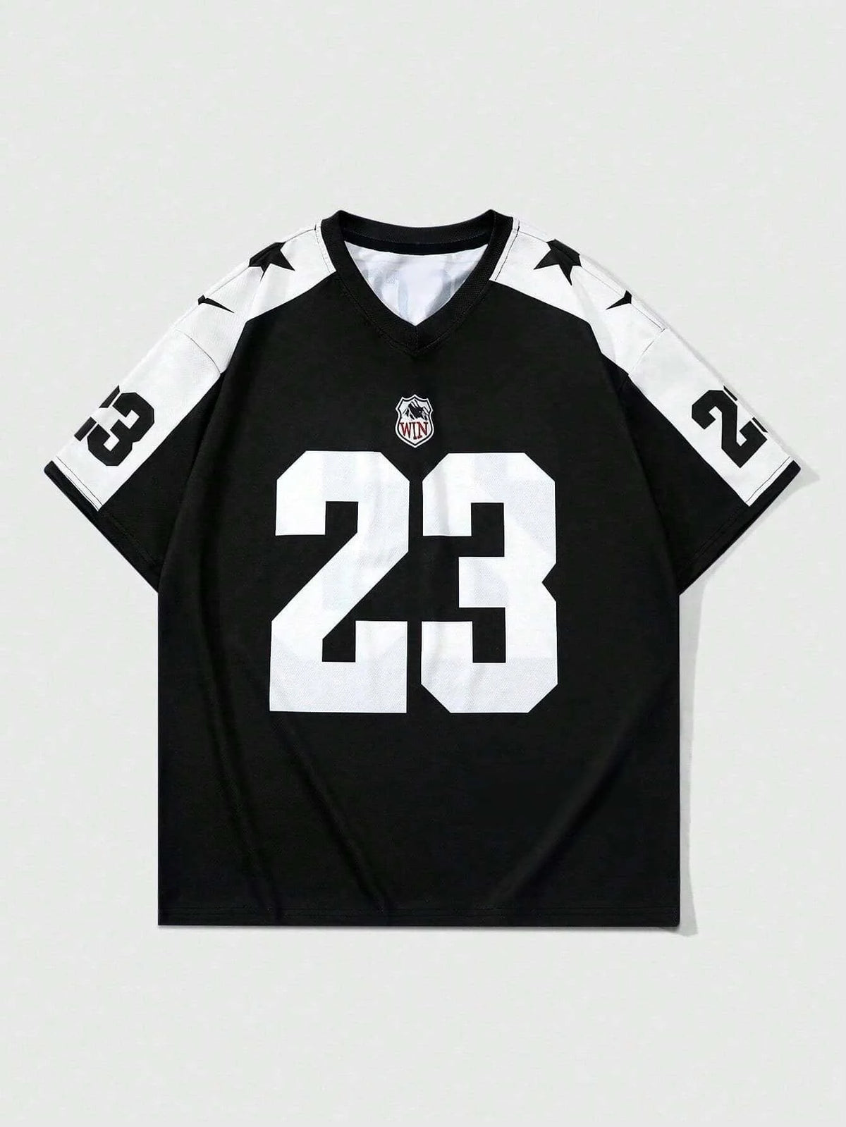 American Football Jersey China-Chic Dragon Pattern Cherry Blossom Flower Full Print V-neck Mesh Loose T-shirt for Men and Women