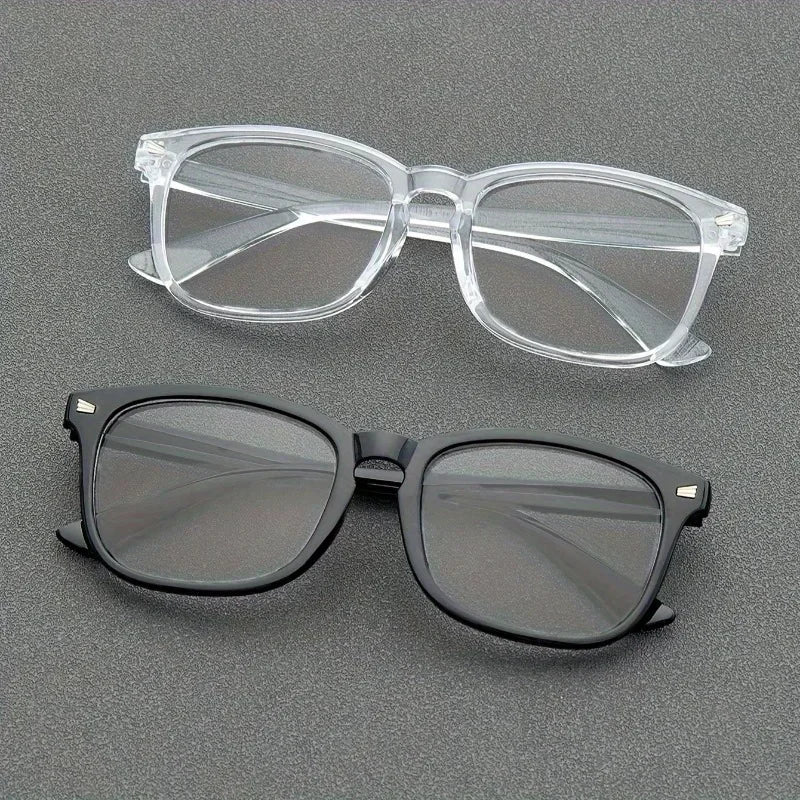 1/2pc Square Rivet Blue Light Glasses