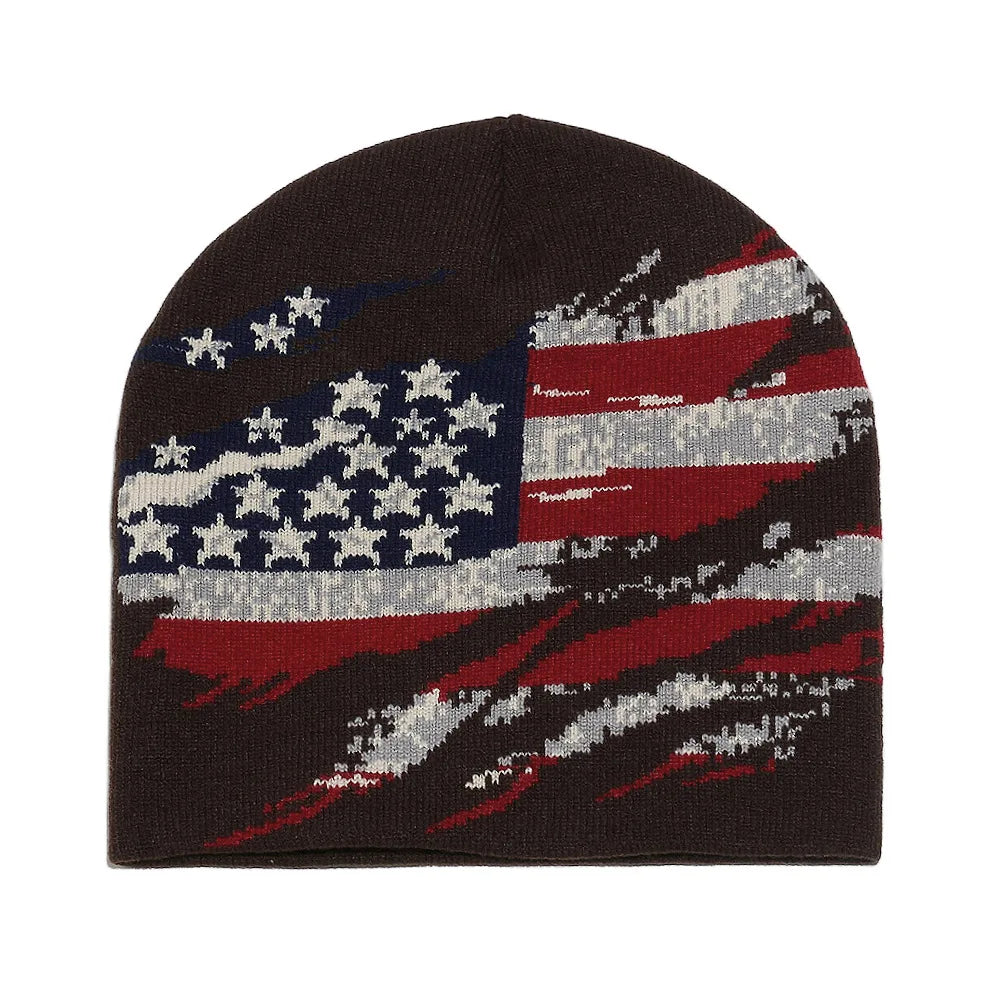 Star Pattern Knit Hat Jacquard Warm Beanies for Women Men Winter Autumn Outdoor Skullcap Skiing Hat Y2K Cold Hat Hip Hop Cycling