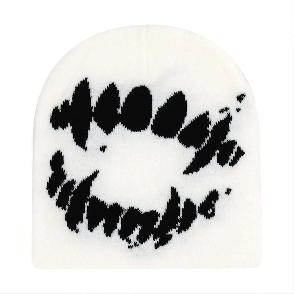 New Fashion Letter Autumn Winter Beanies for Women Men Outdoor Y2K Skullcap Warm Skiing Hat Cold Hat Hip Hop Cycling Knit Hat