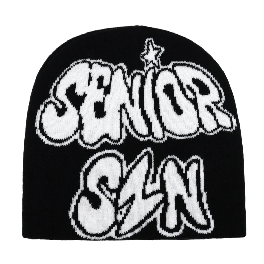 New Fashion Letter Autumn Winter Beanies for Women Men Outdoor Y2K Skullcap Warm Skiing Hat Cold Hat Hip Hop Cycling Knit Hat