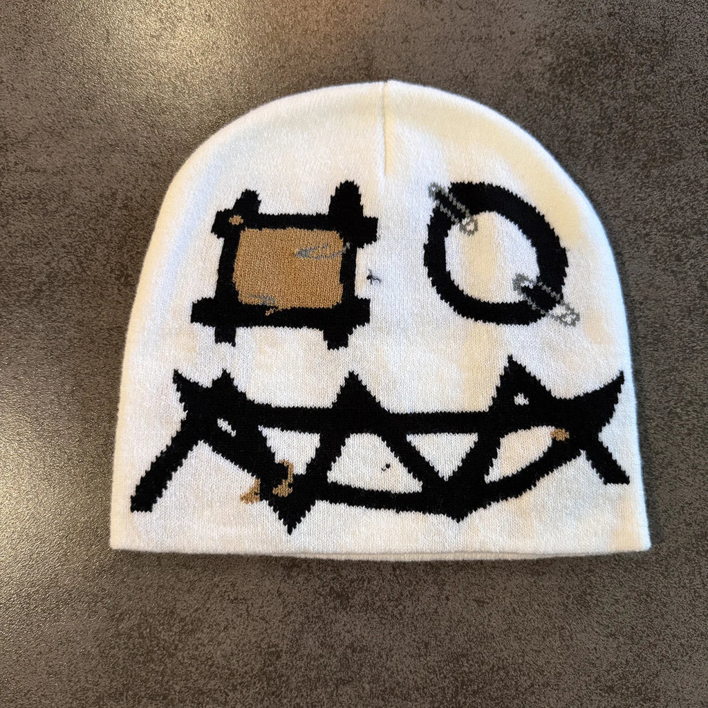 New Fashion Letter Autumn Winter Beanies for Women Men Outdoor Y2K Skullcap Warm Skiing Hat Cold Hat Hip Hop Cycling Knit Hat