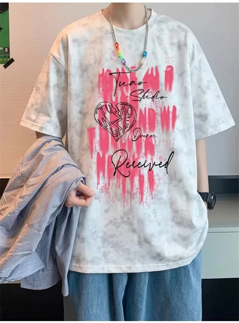 2026 Summer Men's Tie-Dye Graphic T-Shirt