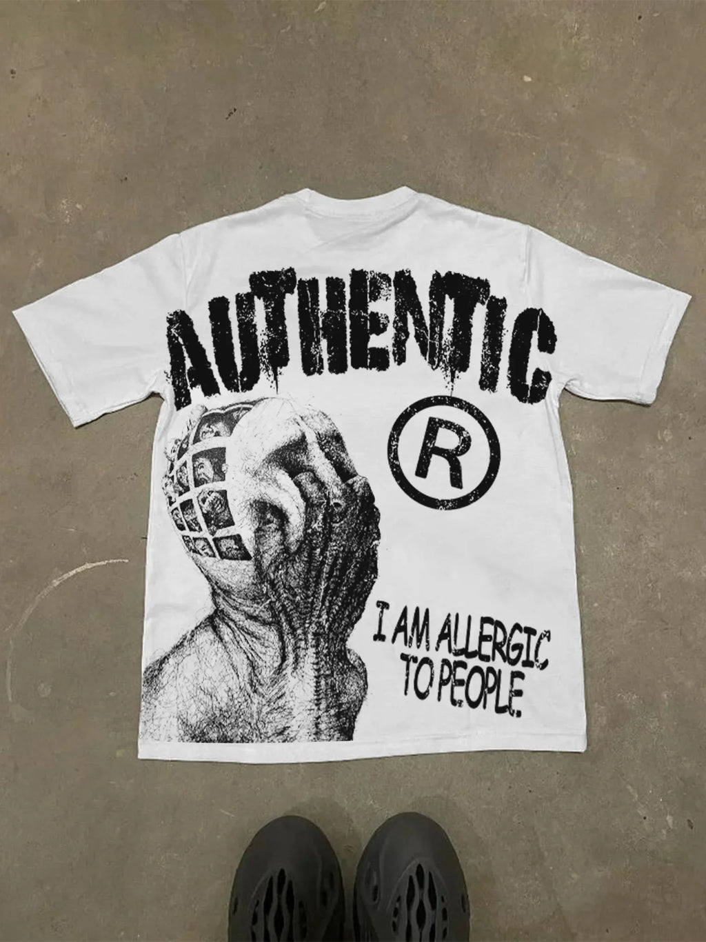 Harajuku Letter Graphic Oversized Tee
