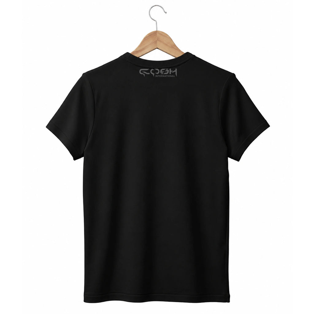 Cosh International Oversized Streetwear T-Shirt – 100% Cotton Graphic Puff Print Boxy Cropped Custom Screen Print Tee