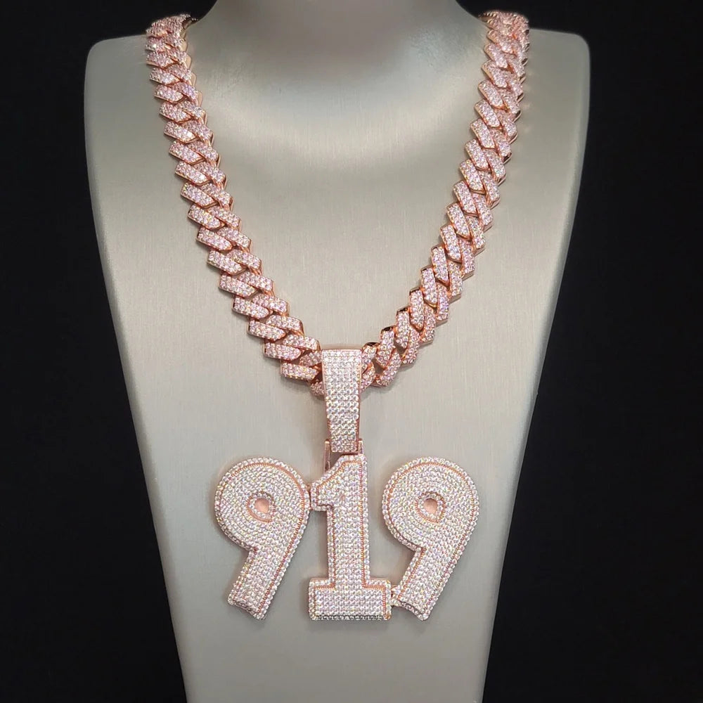 Personalized Custom Number Letter Pendant