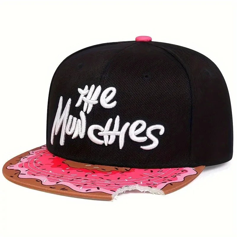 Youth Hip Hop Flat Brim Baseball Cap Outdoor Street Dance Hat for Men Fashion Snapback Adjustable Breathable Cotton